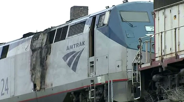Пожар в американски влак
