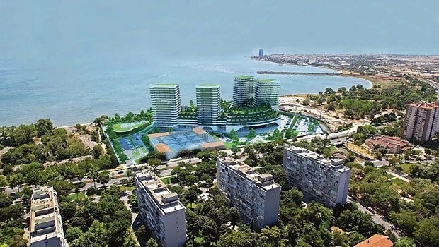 Изкуствен полуостров в Истанбул