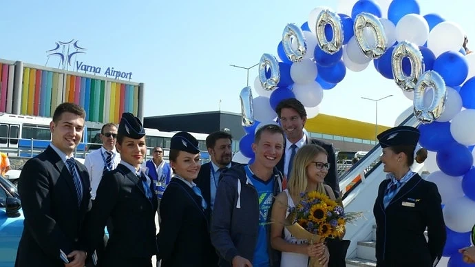Летище Варна посрещна едномилионния си пътник за 2016 г.