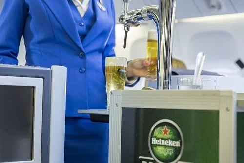 KLM започна да предлага наливна бира