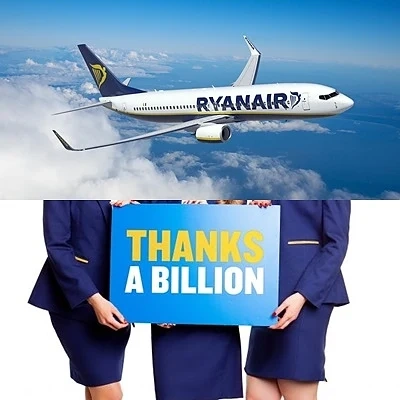 Ryanair пуска 1 000 000 билета на промоция до днес в полунощ 