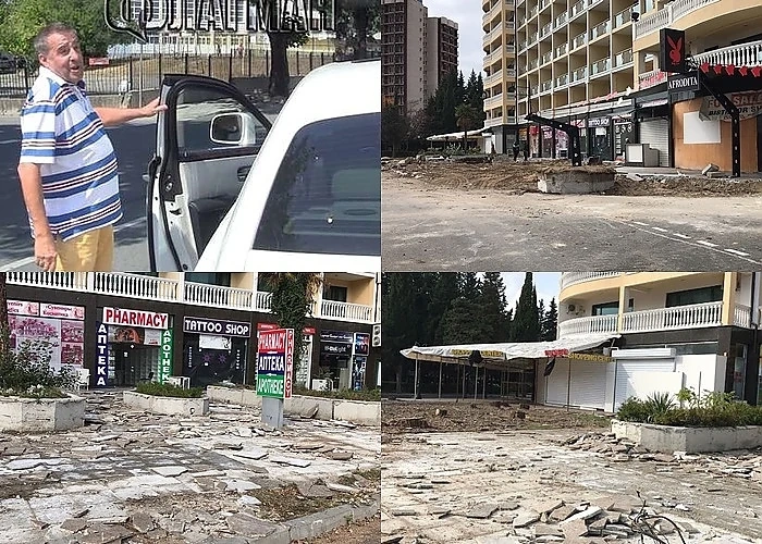 Хотелиерът Красимир Антонов заграби общински тротоари в Слънчев бряг 