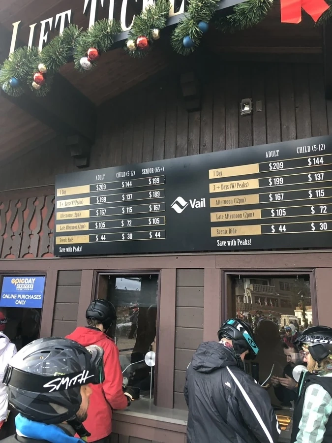  Скъпотия! Цената на лифт картите в курорта Вейл в САЩ е 209 долара