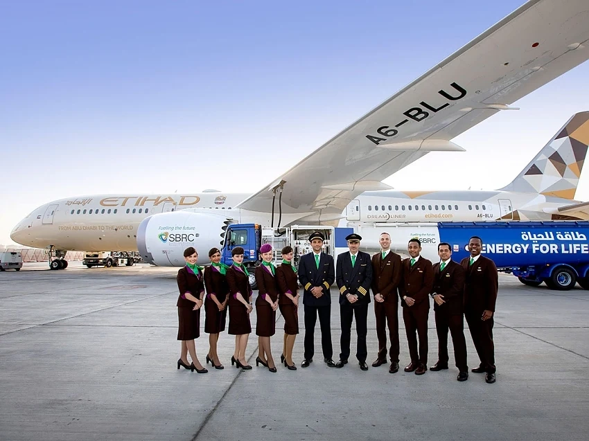  Etihad Airways извърши първия в света полет с биогориво