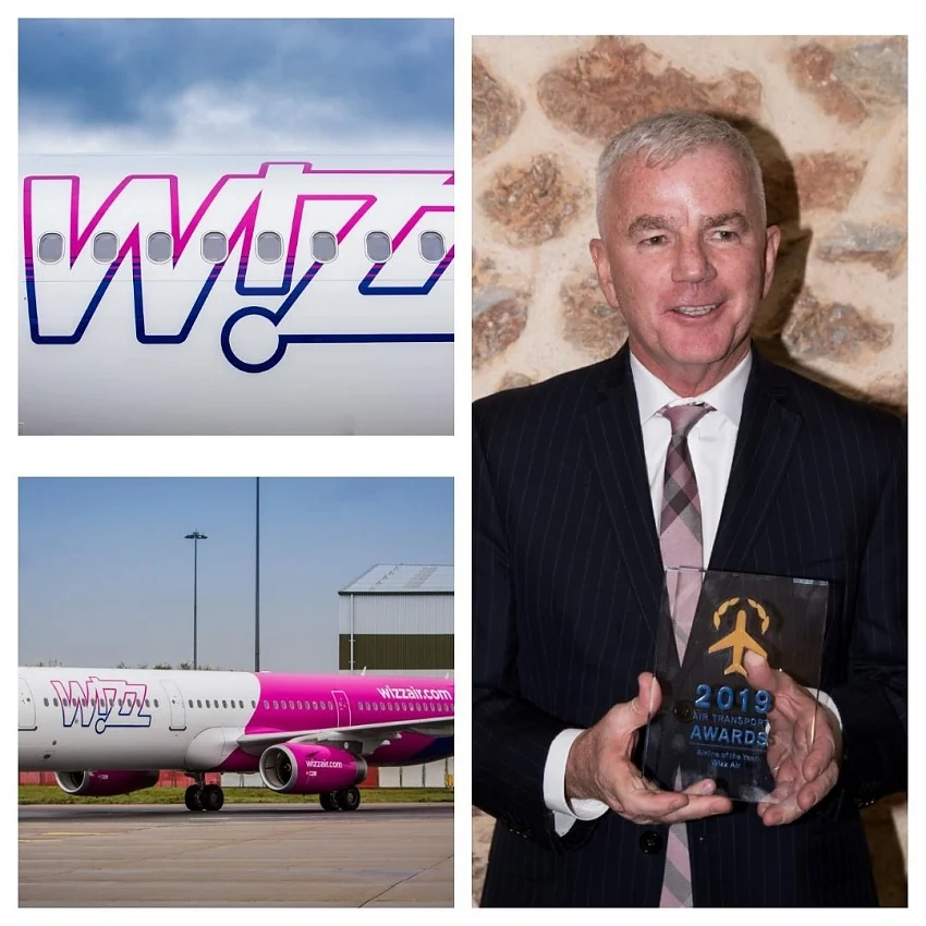 WIZZ AIR  СТАНА „АВИОКОМПАНИЯ НА ГОДИНАТА“ НА  AIR TRANSPORT AWARDS 2019