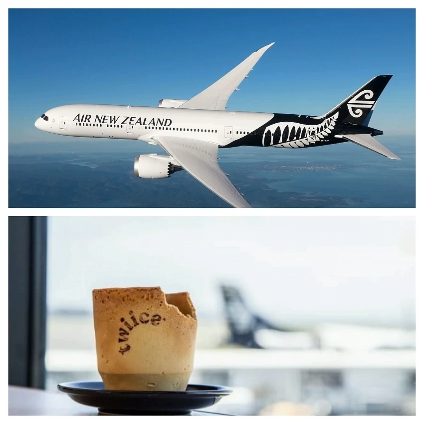  Air New Zealand ще сервира кафе в чаши, които се ядат
