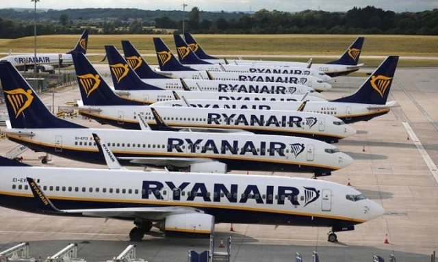 Ryanair възстанови това лято 90% от полетите си през 2019 г.