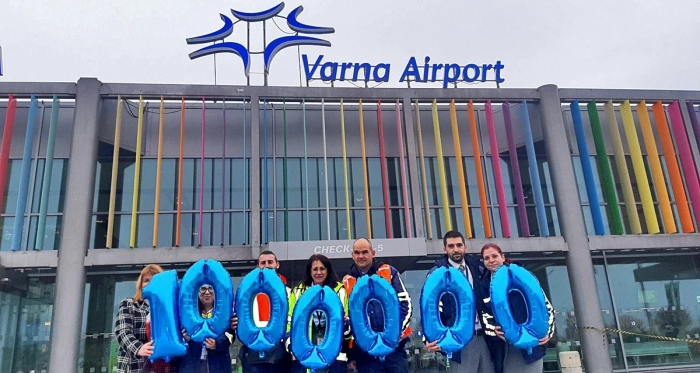 Летище Варна посрещна 1 000 000 пътници в края на годината 