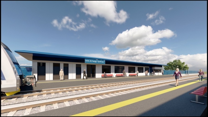 Вижте как ще изглежда жп линията между гарата и летището в Бургас?