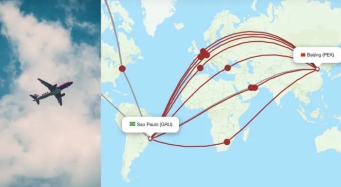 Близо 18 000 км: Кой е най-дългият полет за 2024 г.?