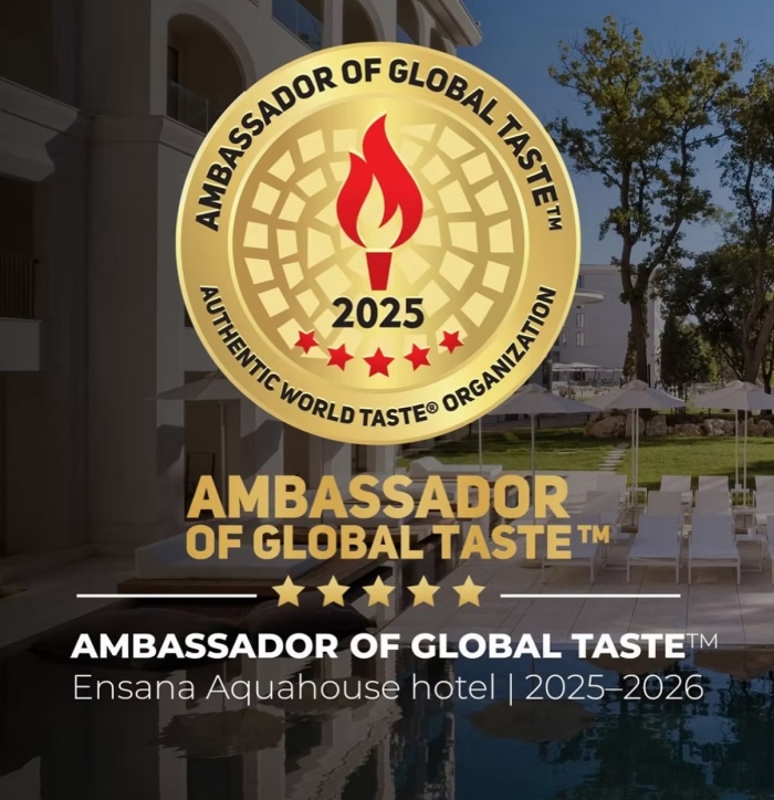 Ensana Aquahouse Health SPA Hotel с международно отличие AMBASSADOR OF GLOBAL TASTE™ за 2025/2026 г.