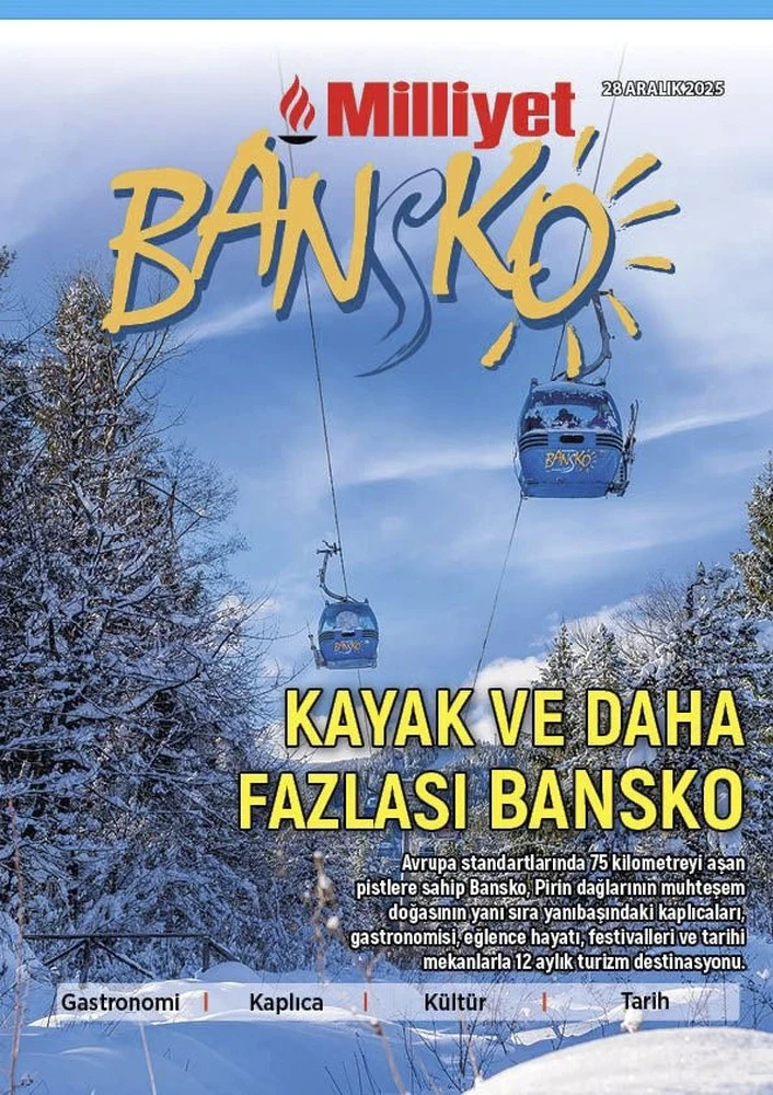 Луксозно илюстрирано приложение на турския вестник Миллиет: Банско ски и повече