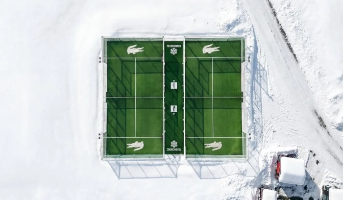 Новите кортове на Lacoste са забележителна атракция  в Куршевел