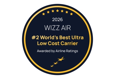 Wizz Air е втората най-добра ултранискотарифна авиокомпания в света за 2026 г.