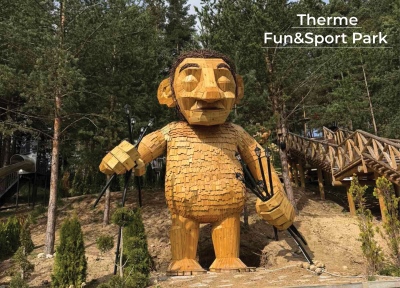 Гигантски тролове оживяват екопътеката в Therme Fun & Sport Park