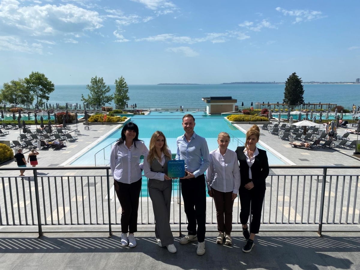 Secrets Sunny Beach Resort & Spa отличен с HolidayCheck Award за втора поредна година