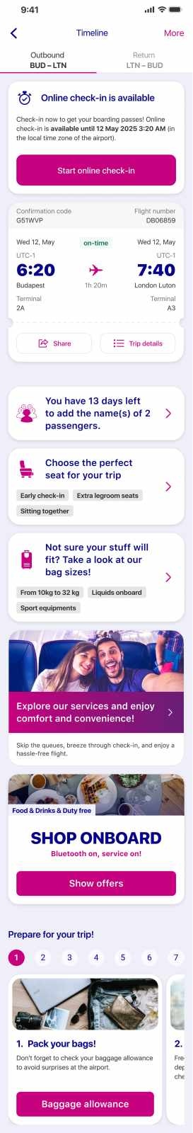 Wizz Air представя мащабна актуализация на мобилното си приложение за по-лесно и интуитивно пътуване