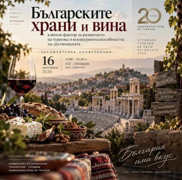 Бордът по туризъм организира форум Българските храна и вино - ключов фактор за развитието на дестинацията